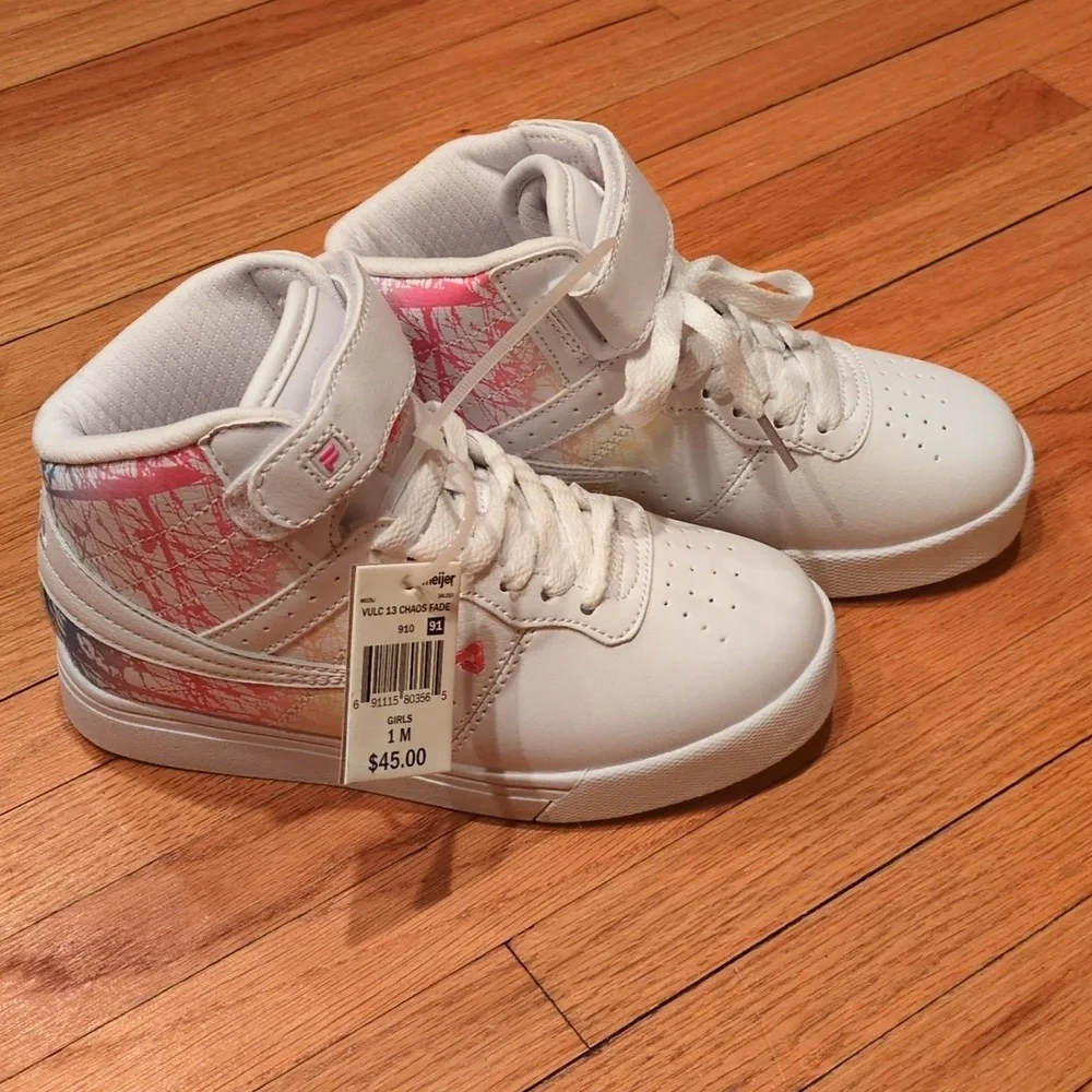 Fila Vulc 13 Chaos Fade High Top Sneakers Size 1 - Picture 3 of 8
